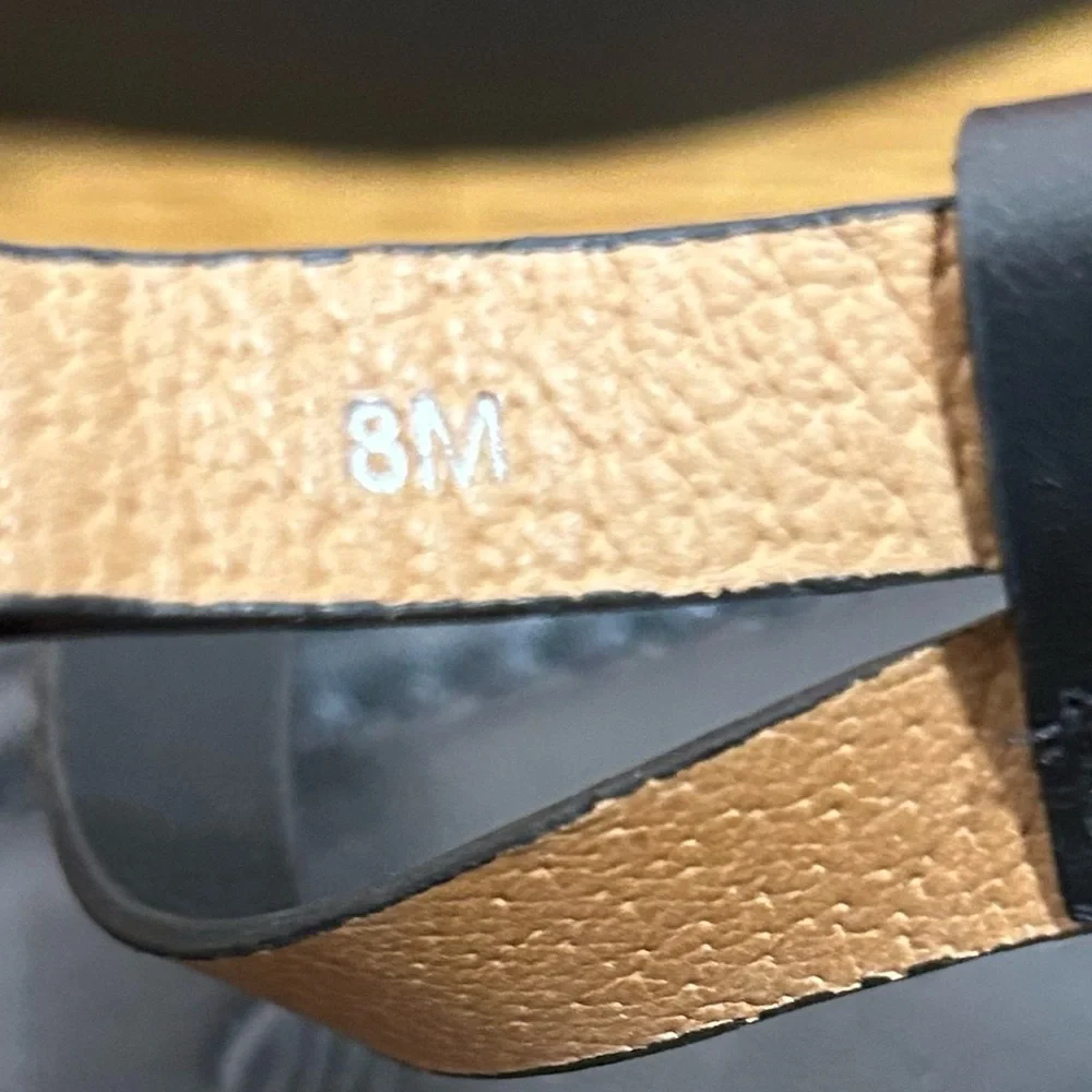 NWOB Madewell Black‎ Strappy Sandals